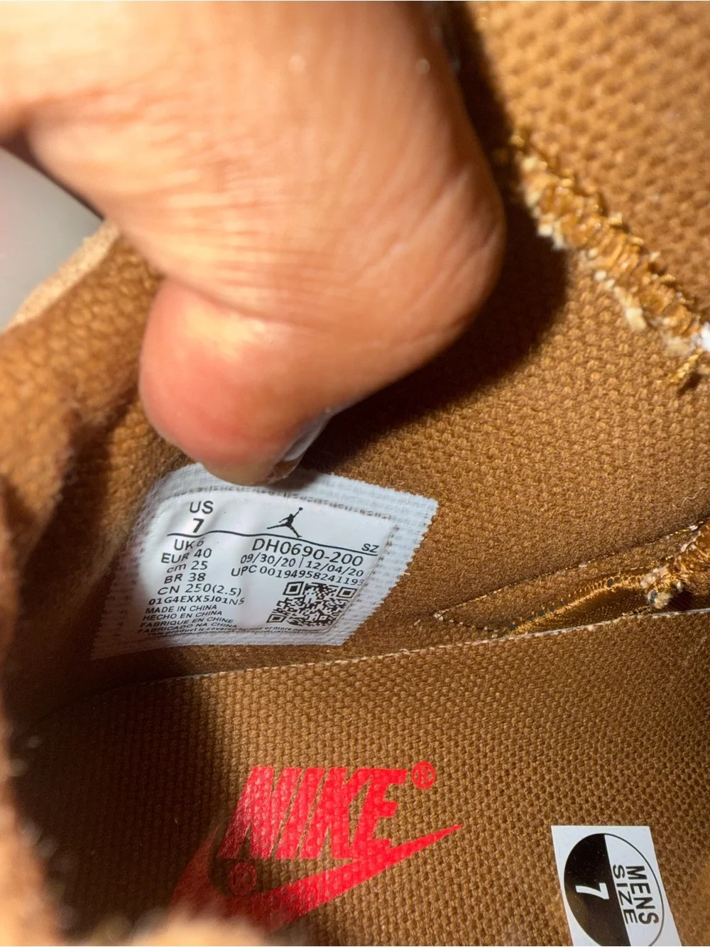 Nike Air Jordan 6 Retro Travis Scott British Khaki DH0690 200 Men’s Size 7 New